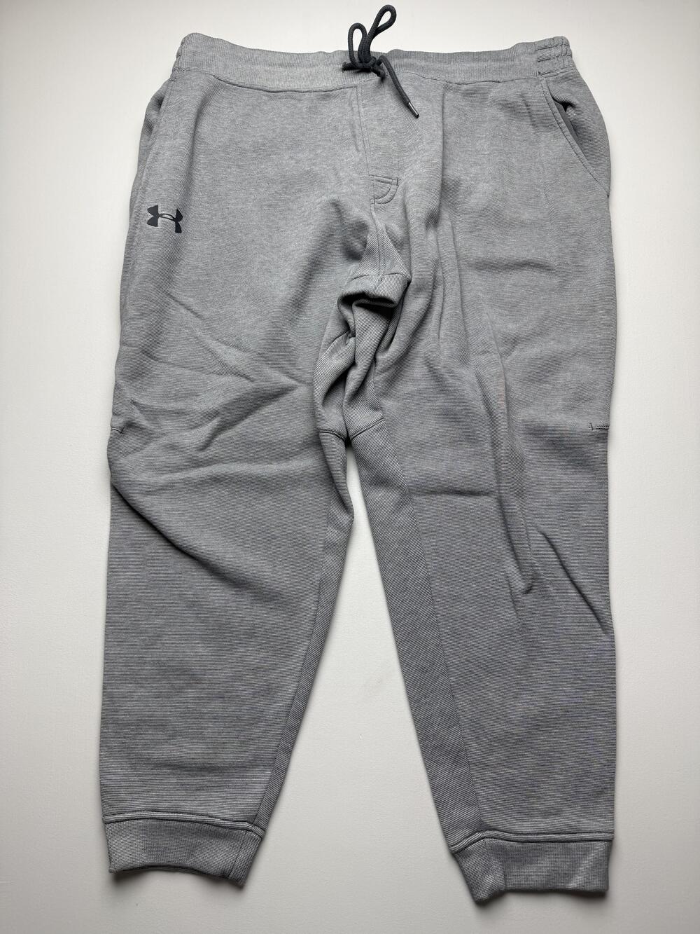 Under Armour Pants Mens 3XL Gray ColdGear Fleece Sweatpants Joggers Athletic